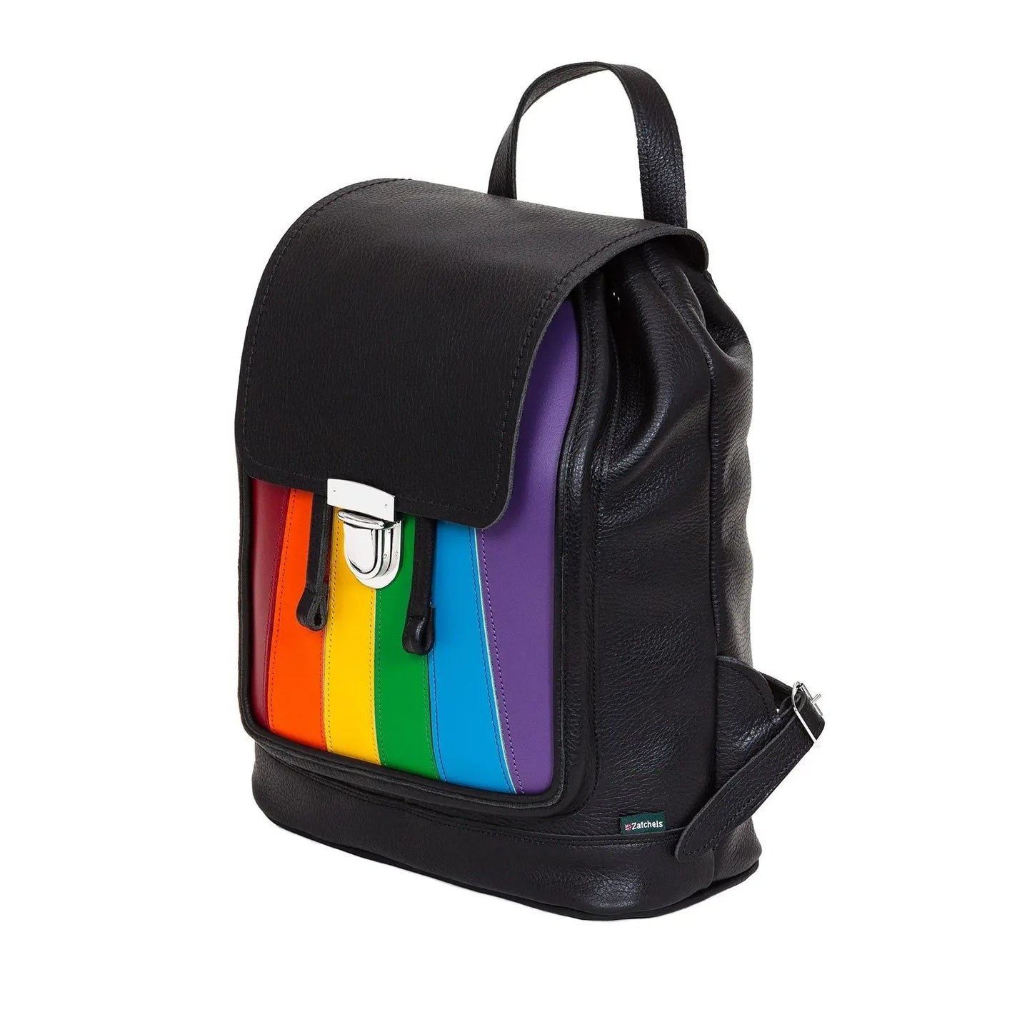 Colorful Pride Rainbow Design Leather Backpack