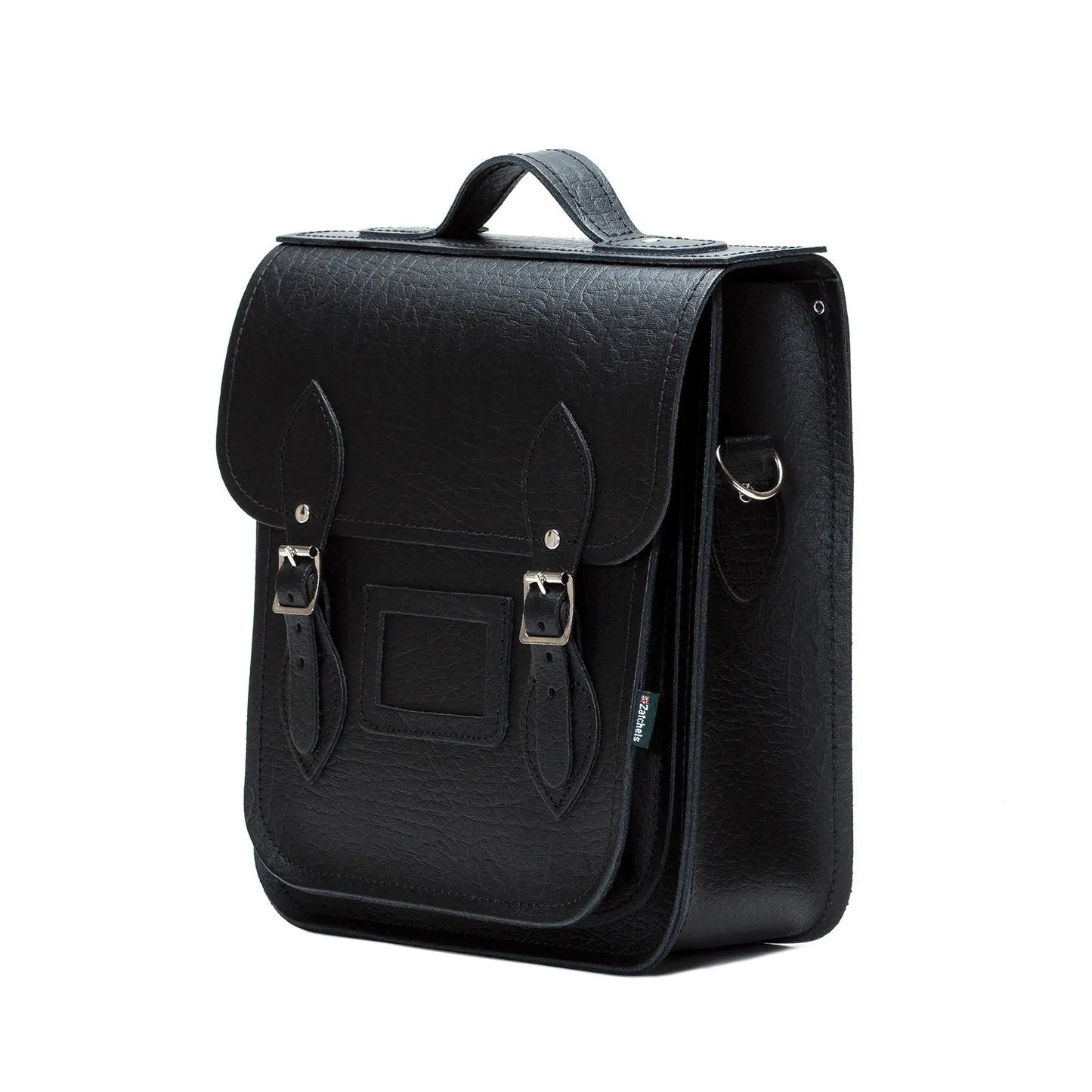 Handmade Leather City Backpack - Black Executive - PipsSuperGoods