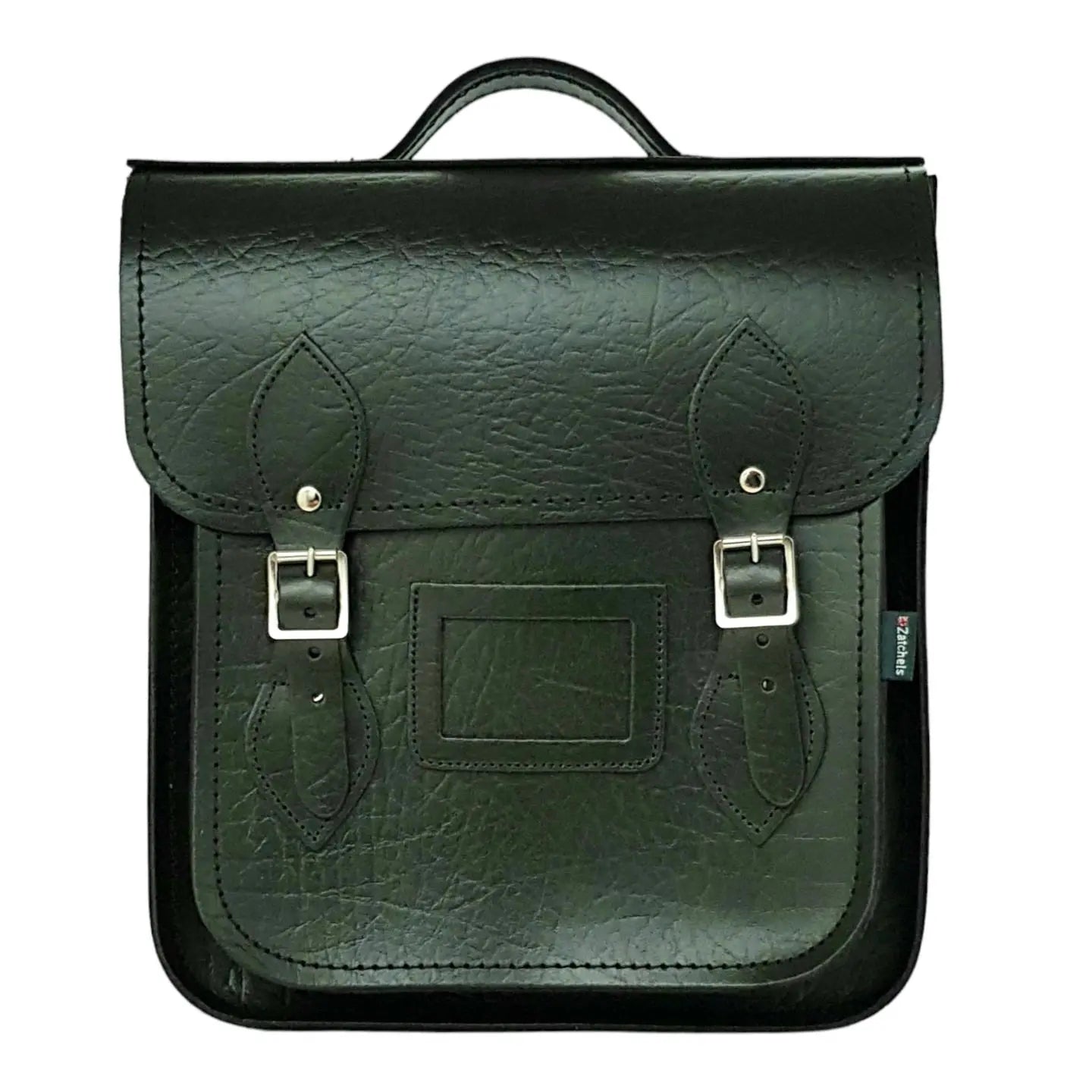 Handmade Leather City Backpack - Executive - British Racing Green - PipsSuperGoods