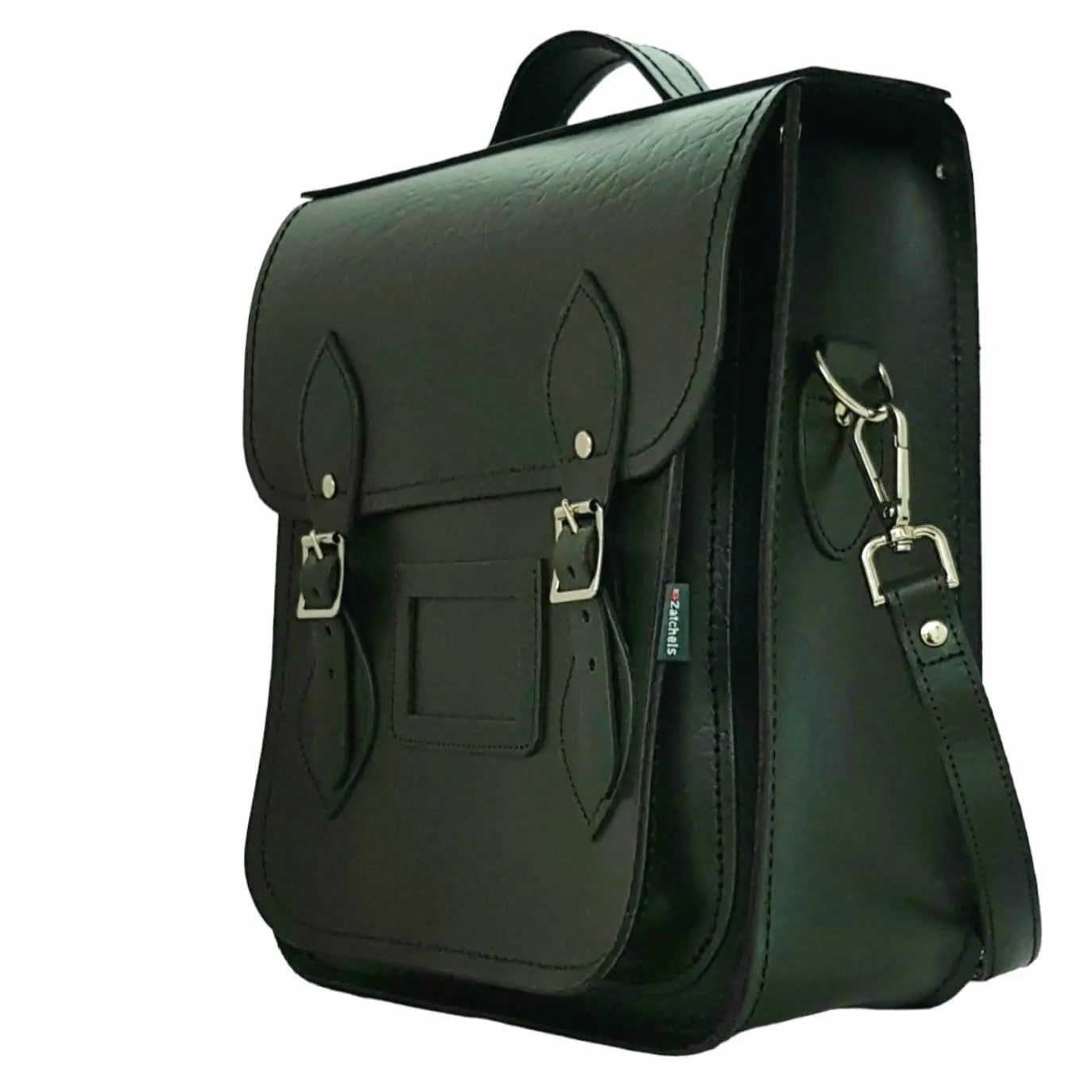 Handmade Leather City Backpack - Executive - British Racing Green - PipsSuperGoods