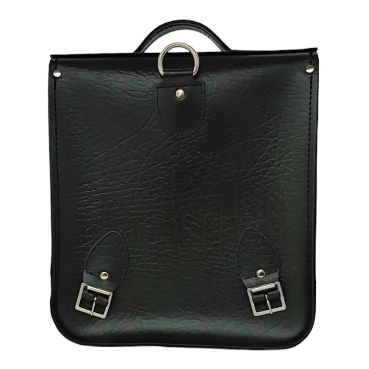 Handmade Leather City Backpack - Executive - British Racing Green - PipsSuperGoods