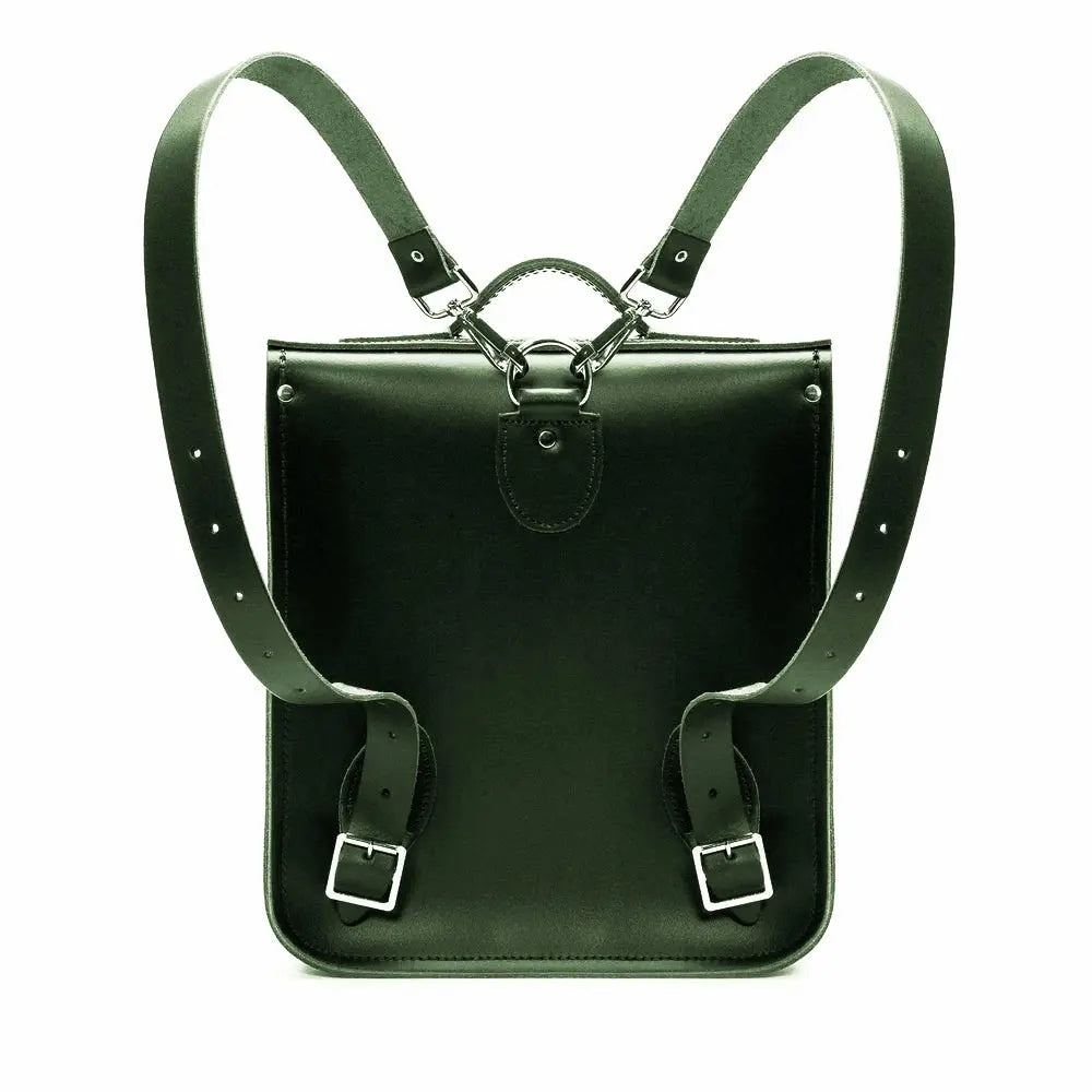 Handmade Leather City Backpack - Ivy Green - PipsSuperGoods